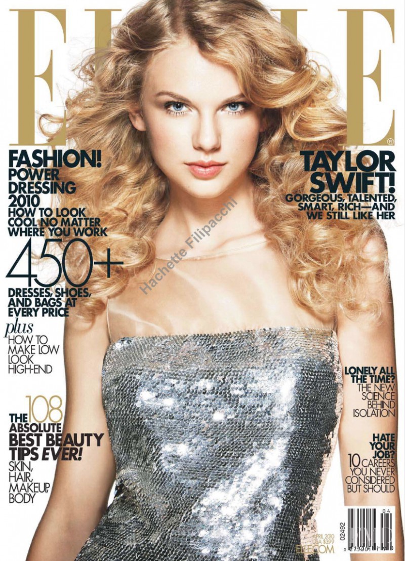 Taylor Swift featured on the Elle USA cover from April 2010