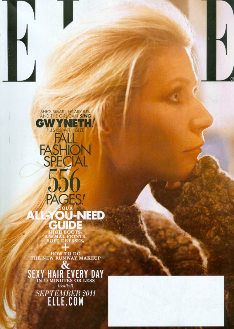 Gwyneth Paltrow featured on the Elle USA cover from September 2011
