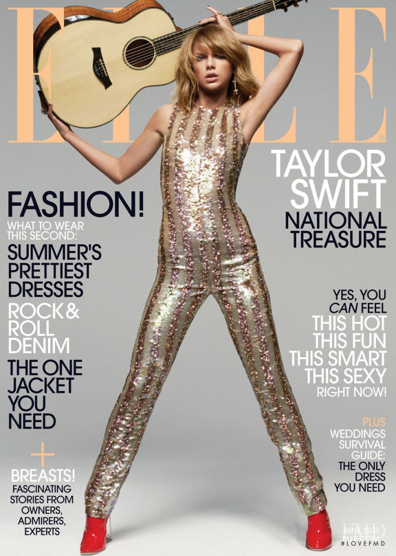 Taylor Swift featured on the Elle USA cover from June 2015