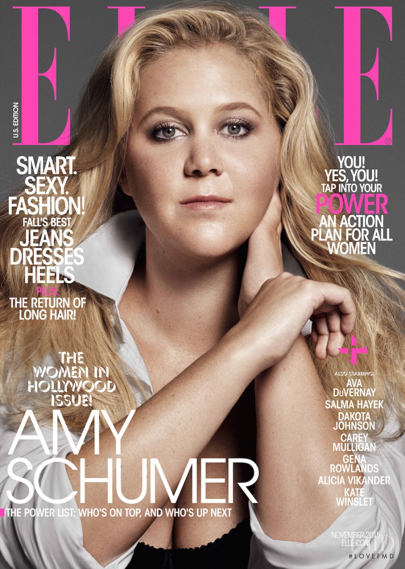 Amy Schumer featured on the Elle USA cover from November 2015