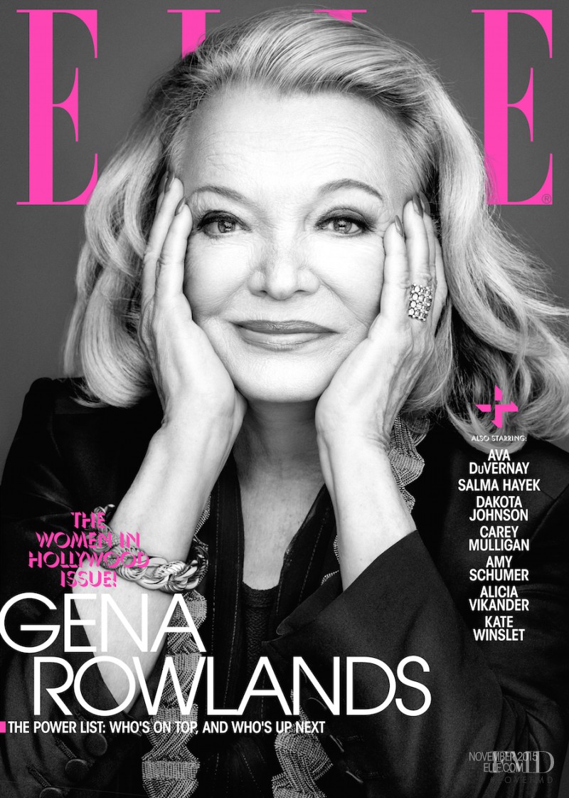 Gena Rowlands featured on the Elle USA cover from November 2015
