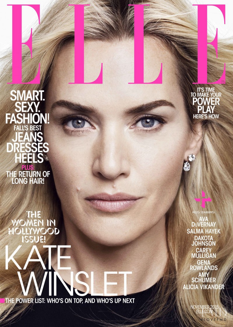 Kate Winslet
 featured on the Elle USA cover from November 2015