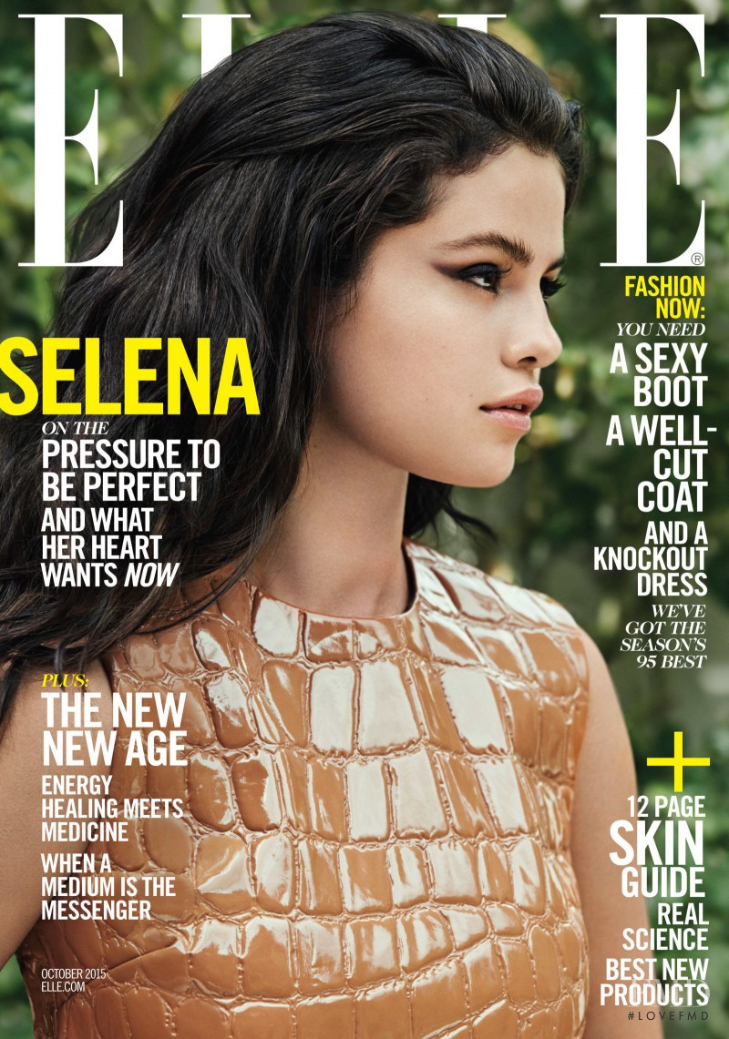 Selena Gomez featured on the Elle USA cover from October 2015