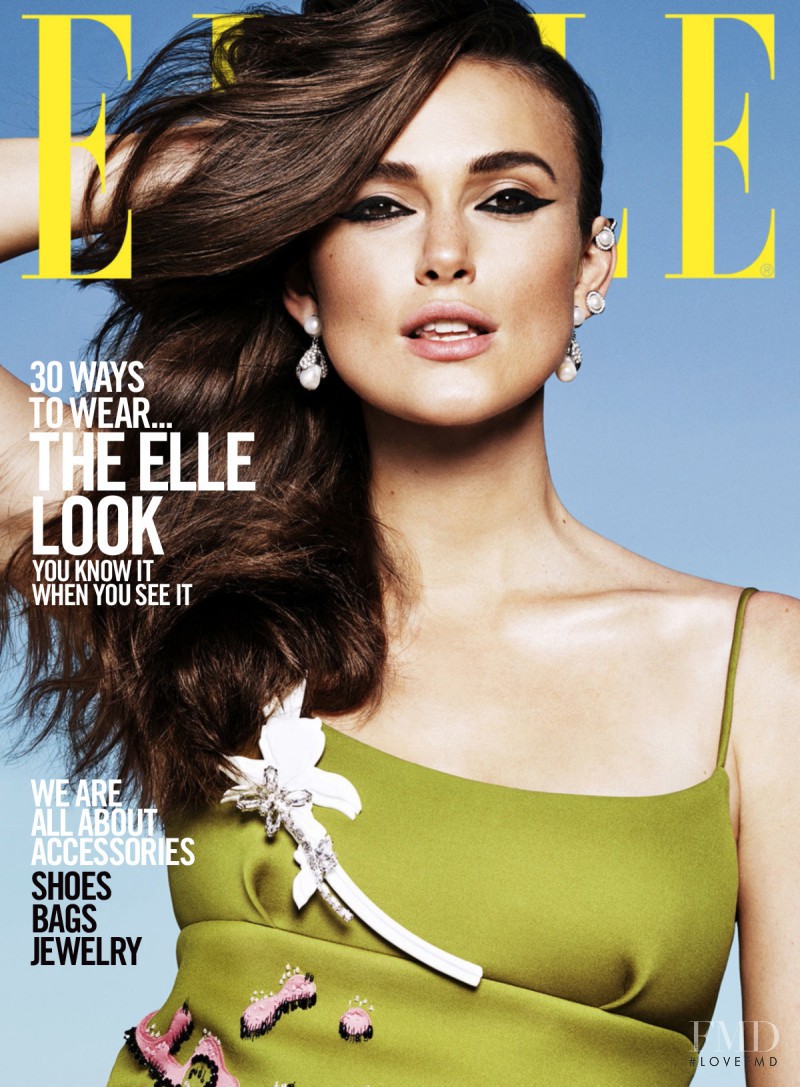Keira Knightley featured on the Elle USA cover from September 2015