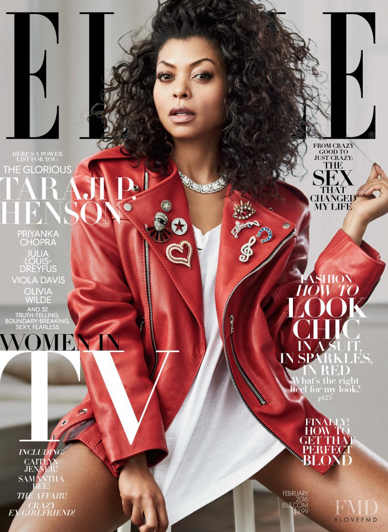 Taraji P. Henson featured on the Elle USA cover from February 2016