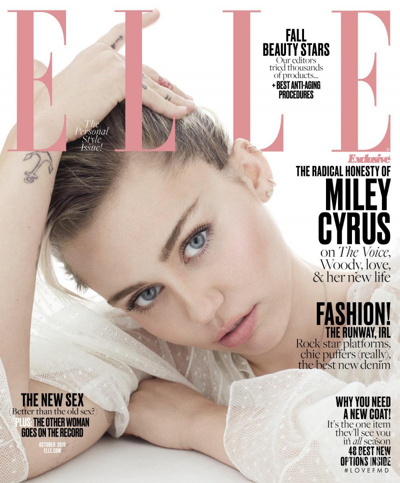  featured on the Elle USA cover from October 2016