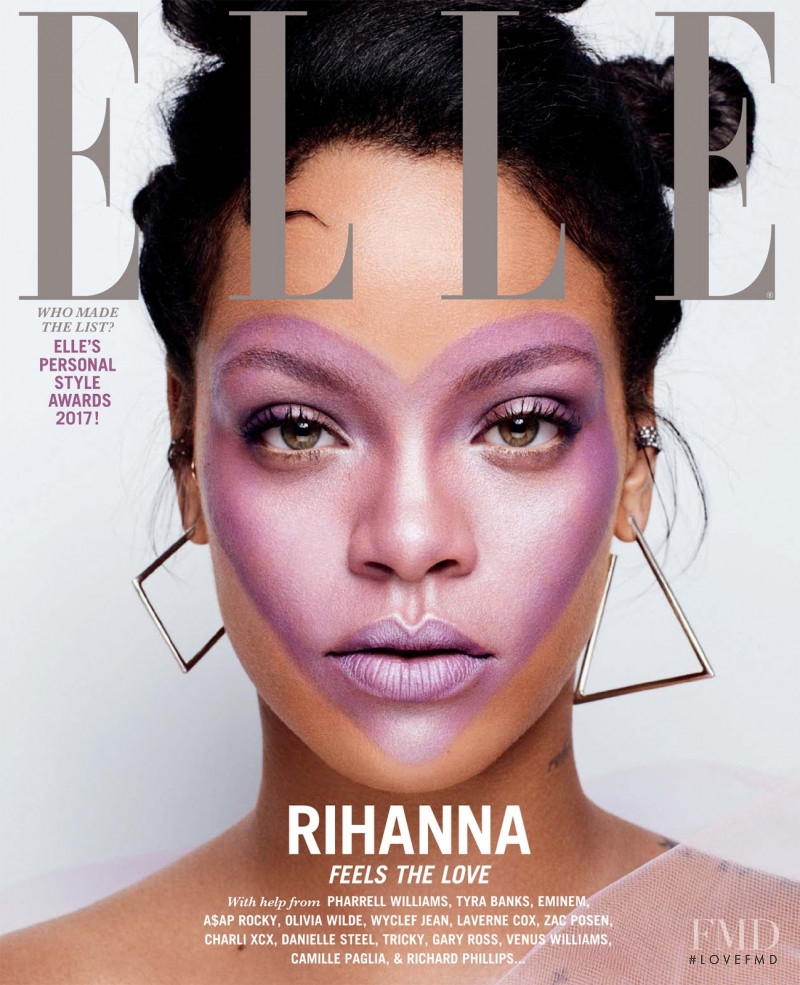 Rihanna featured on the Elle USA cover from October 2017