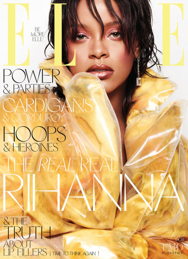 Rihanna featured on the Elle USA cover from October 2017
