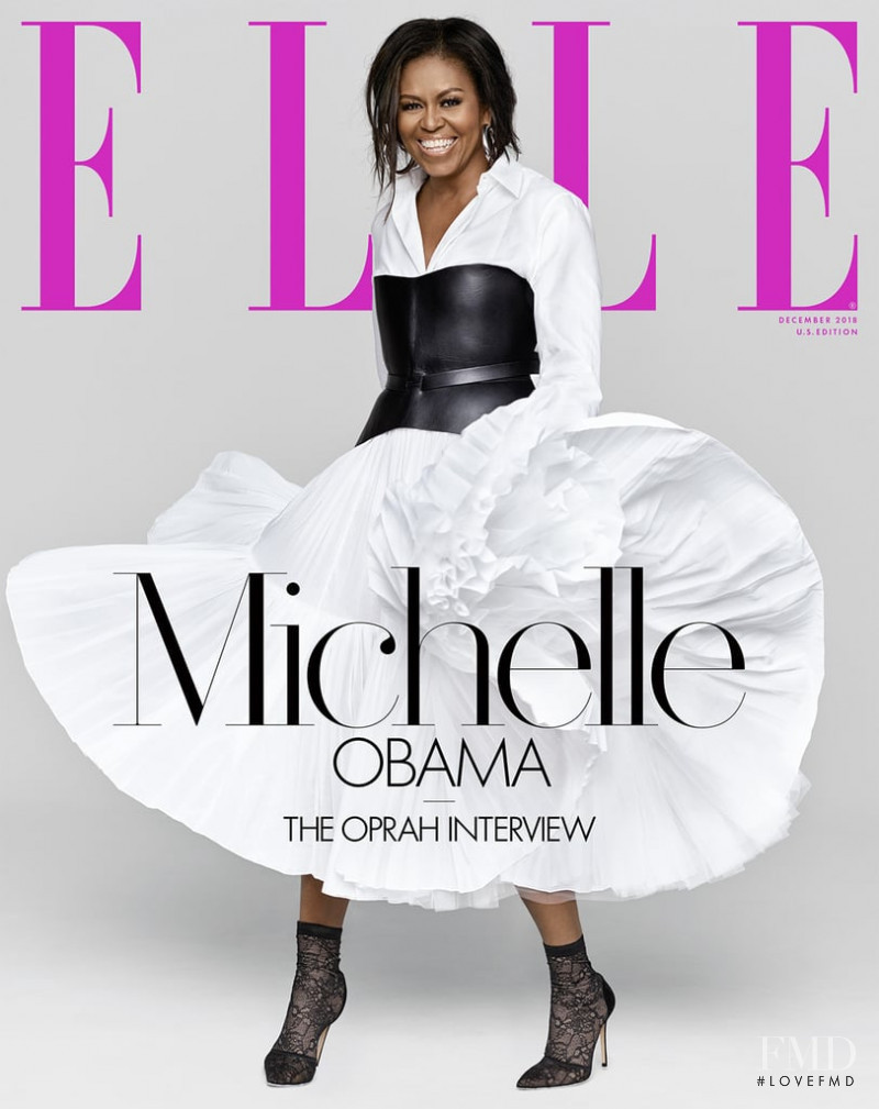 Michelle Obama featured on the Elle USA cover from December 2018