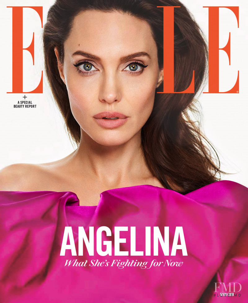 Angelina Jolie featured on the Elle USA cover from March 2018