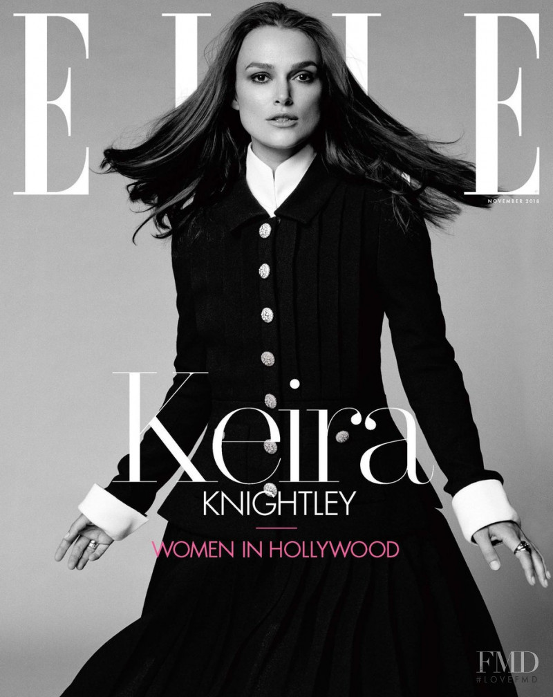 Keira Knightley featured on the Elle USA cover from November 2018