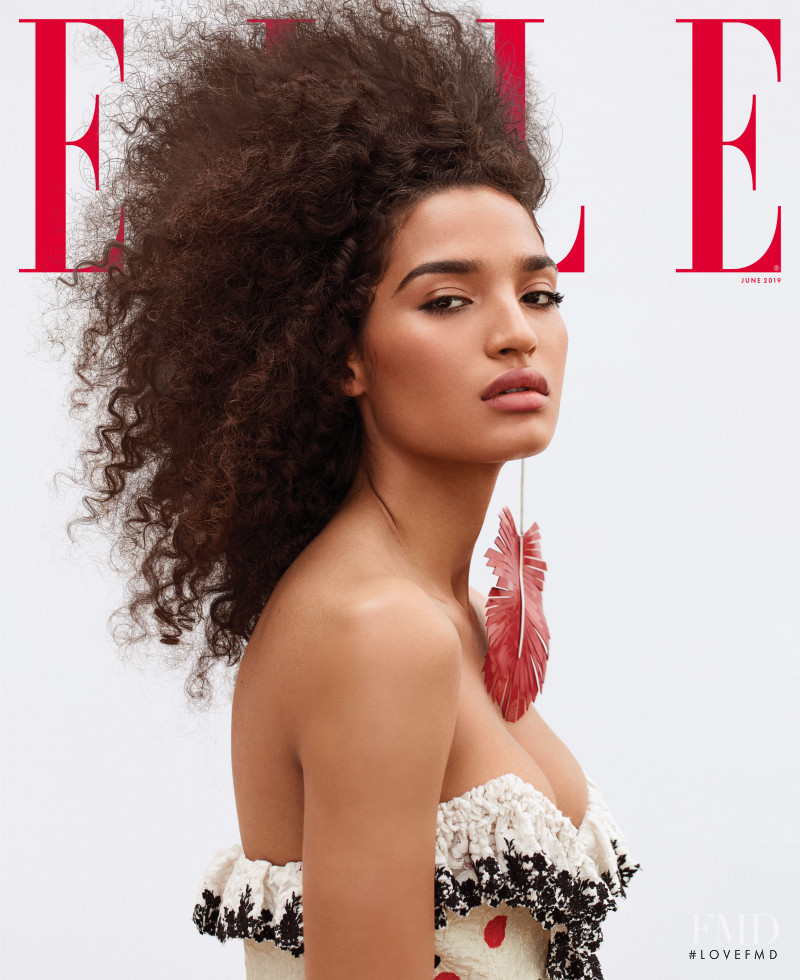 Indya Moore featured on the Elle USA cover from June 2019