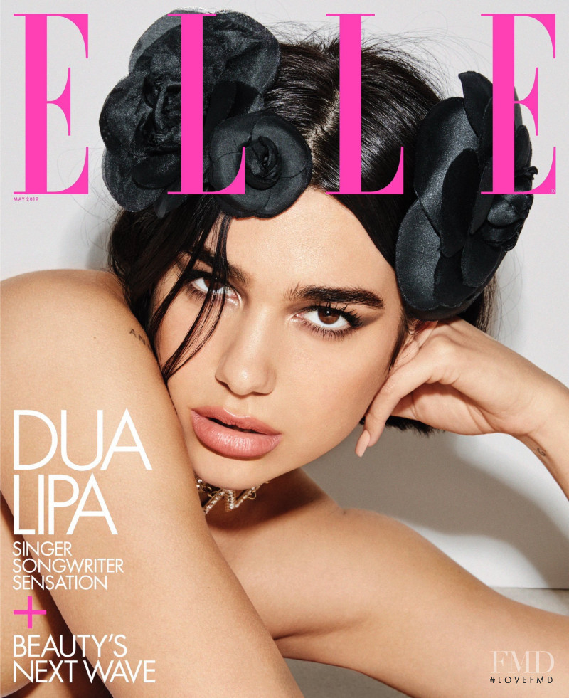 Dua Lipa featured on the Elle USA cover from May 2019