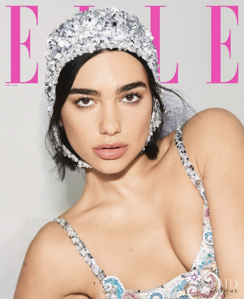 Dua Lipa featured on the Elle USA cover from May 2019