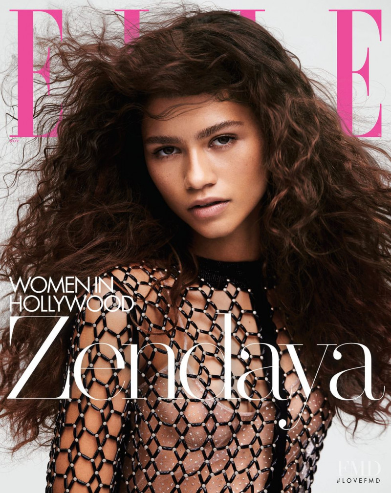 Zendaya featured on the Elle USA cover from November 2019