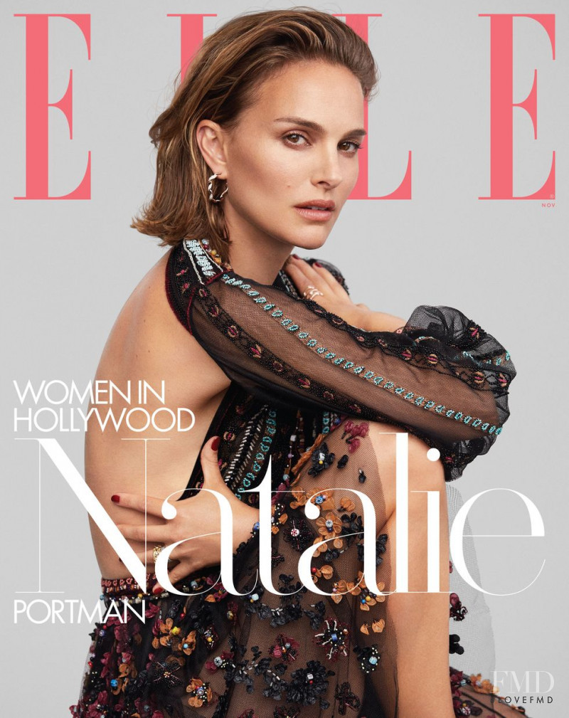 Natalie Portman featured on the Elle USA cover from November 2019