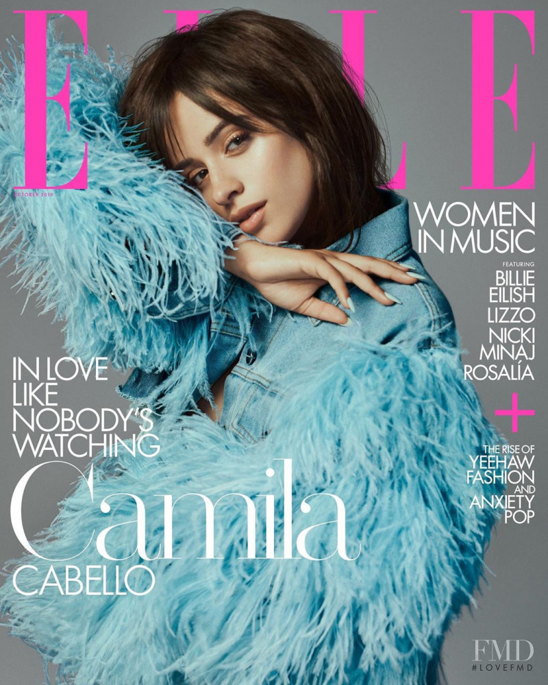 Camila Cabello featured on the Elle USA cover from October 2019