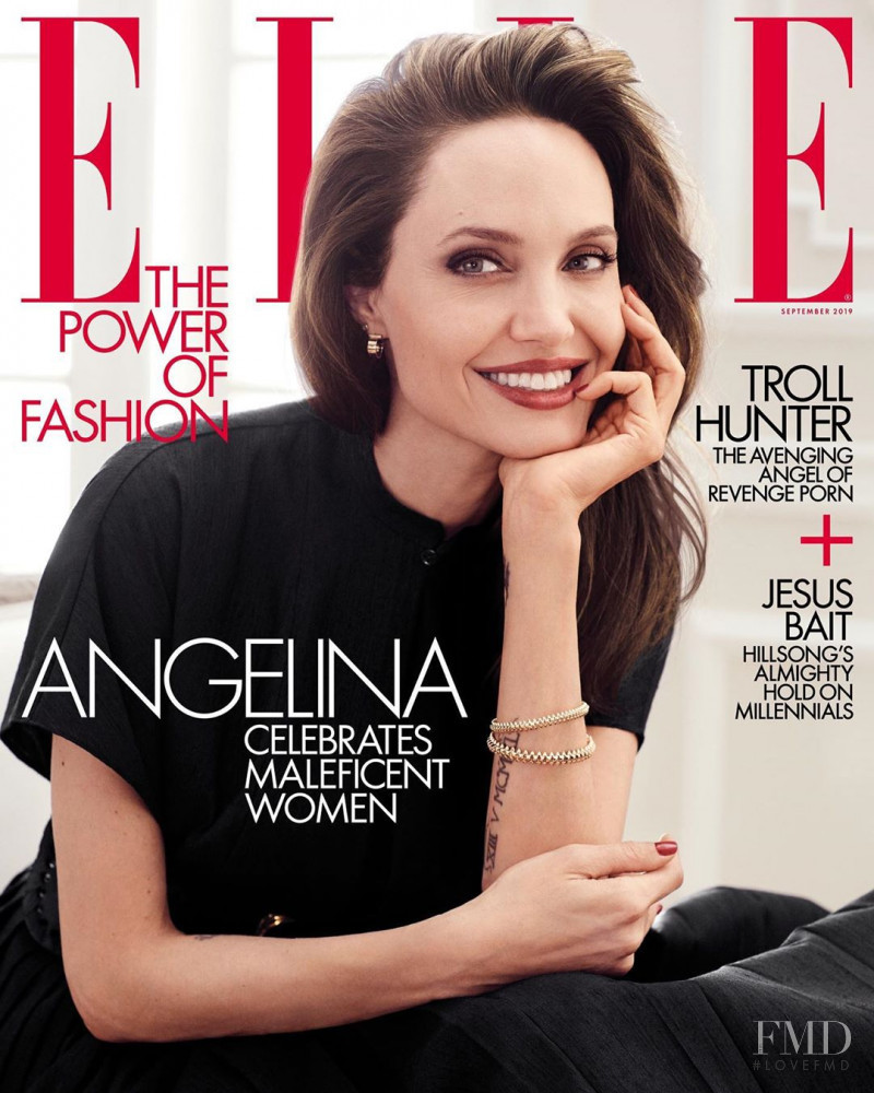 Angelina Jolie featured on the Elle USA cover from September 2019