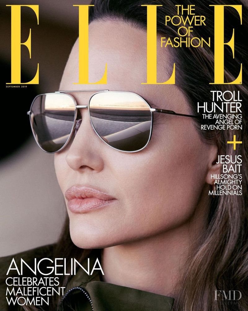 Angelina Jolie featured on the Elle USA cover from September 2019