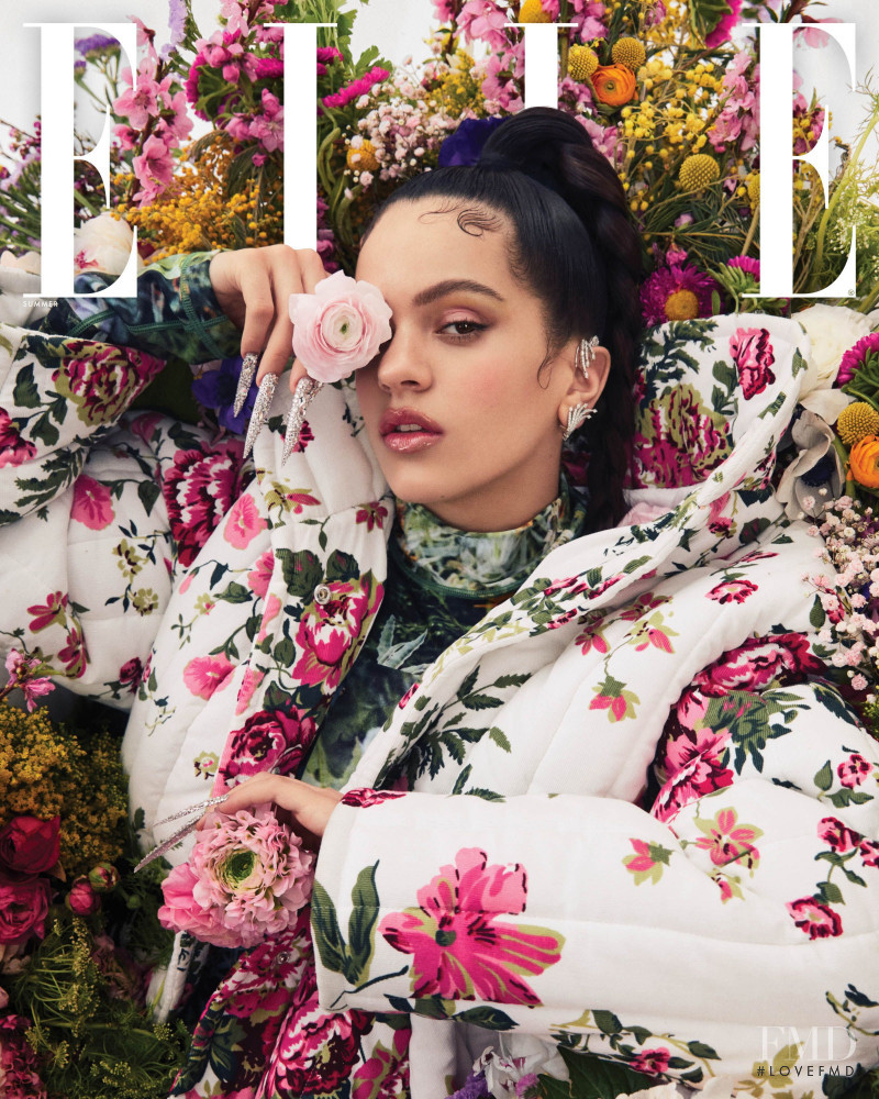 Rosalia featured on the Elle USA cover from June 2020