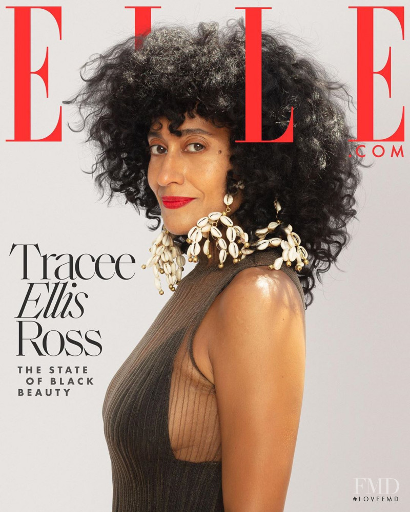 Tracee Ellis Ross featured on the Elle USA cover from September 2020