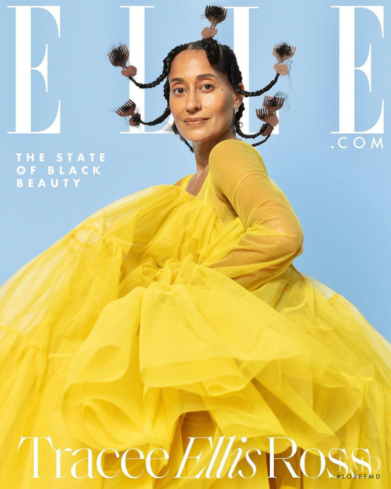 Tracee Ellis Ross featured on the Elle USA cover from September 2020