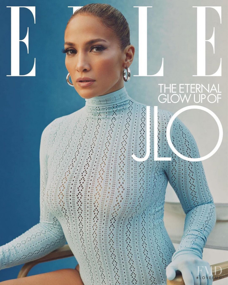 Jennifer Lopez featured on the Elle USA cover from February 2021