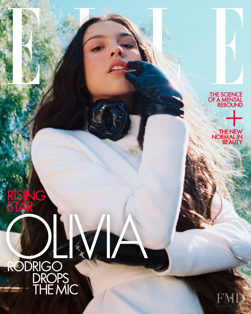 Olivia Rodrigo featured on the Elle USA cover from May 2021