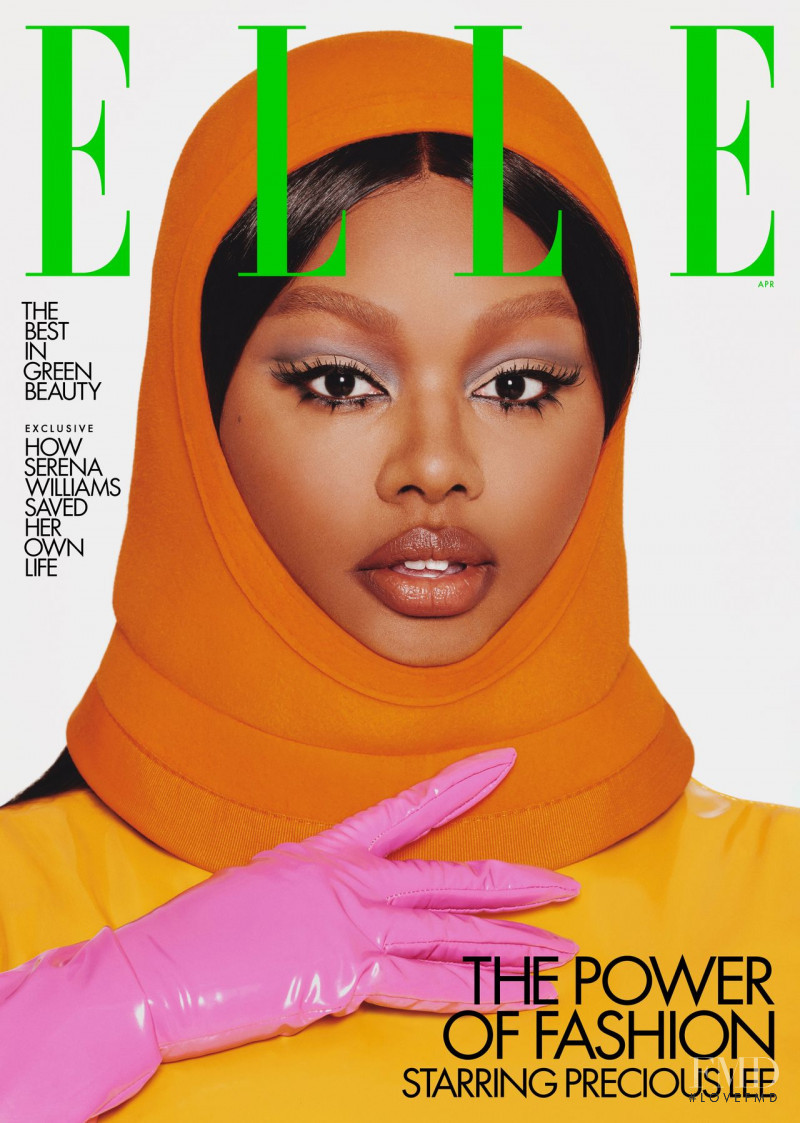 Precious Lee featured on the Elle USA cover from April 2022