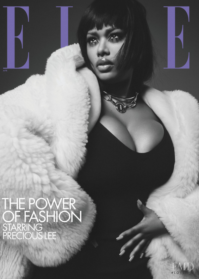 Precious Lee featured on the Elle USA cover from April 2022
