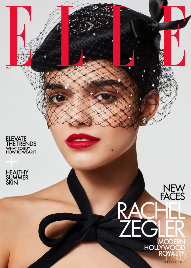 Rachel Zegler featured on the Elle USA cover from May 2022