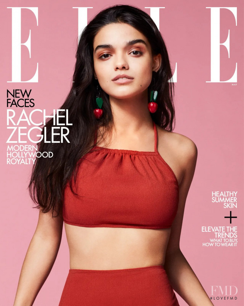 Rachel Zegler featured on the Elle USA cover from May 2022