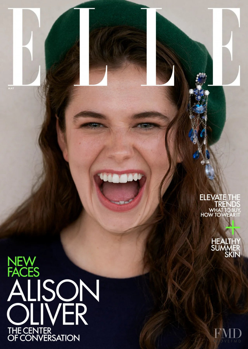 Alison Oliver featured on the Elle USA cover from May 2022
