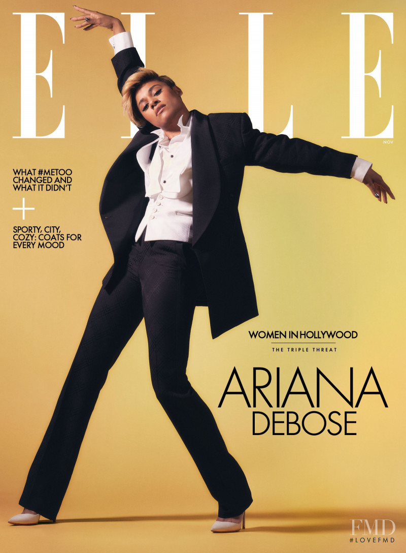 Ariana DeBose featured on the Elle USA cover from November 2022