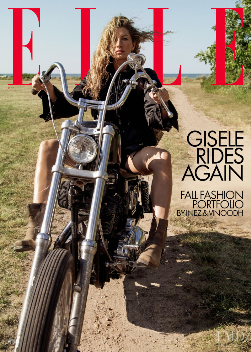 Gisele Bundchen featured on the Elle USA cover from October 2022