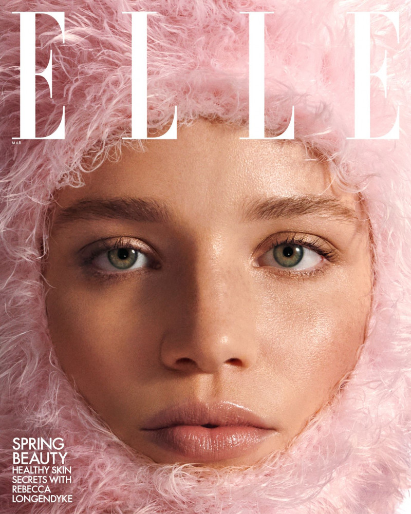 Rebecca Leigh Longendyke featured on the Elle USA cover from March 2023