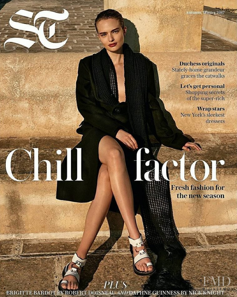 Anna Mila Guyenz featured on the ST Fashion cover from September 2017