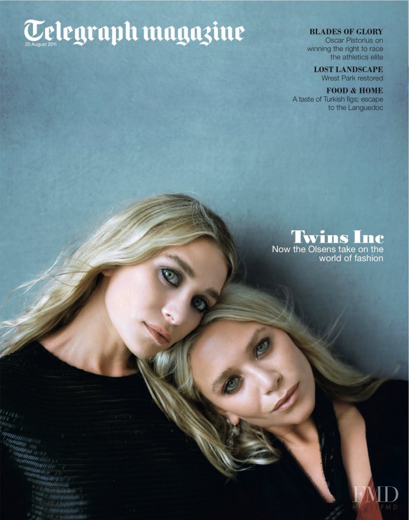 Mary-Kate & Ashley Olsen featured on the Telegraph Fashion cover from August 2011