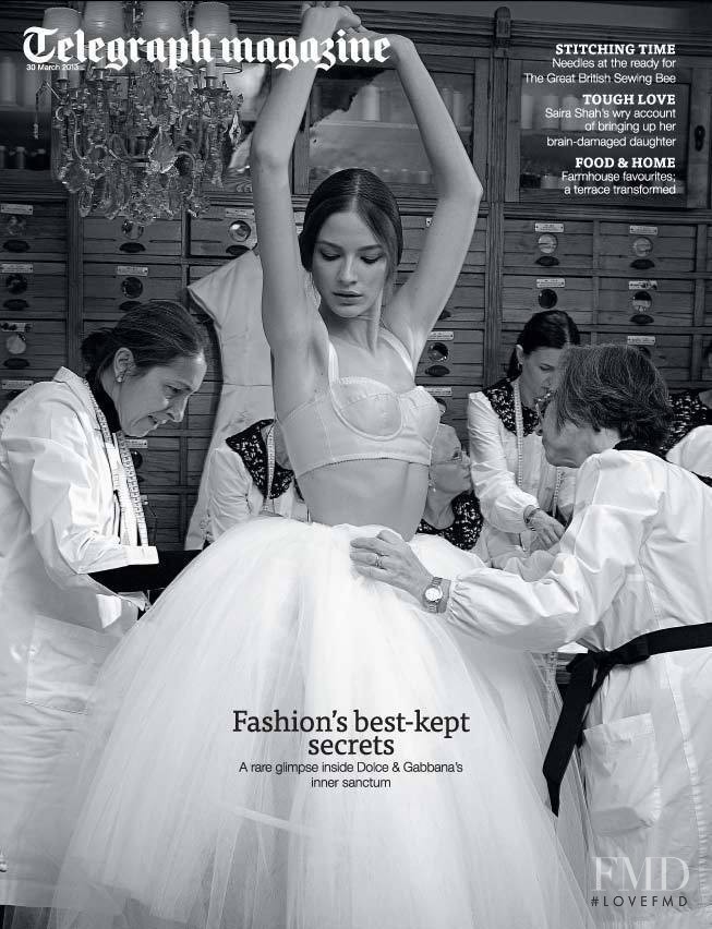 Roberta Cardenio featured on the Telegraph Fashion cover from March 2013