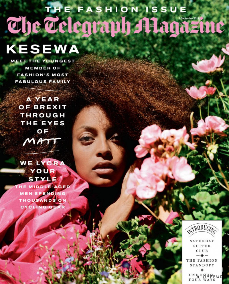 Kesewa Aboah featured on the Telegraph Fashion cover from September 2019