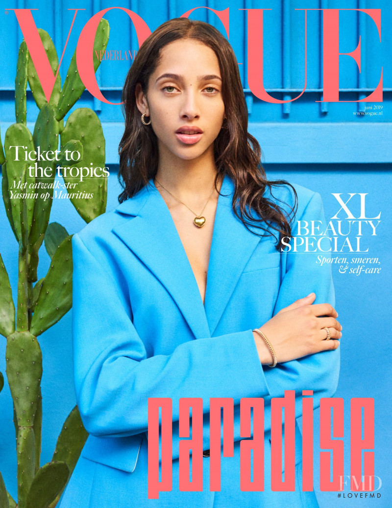 Yasmin Wijnaldum featured on the Vogue Gioiello cover from June 2019