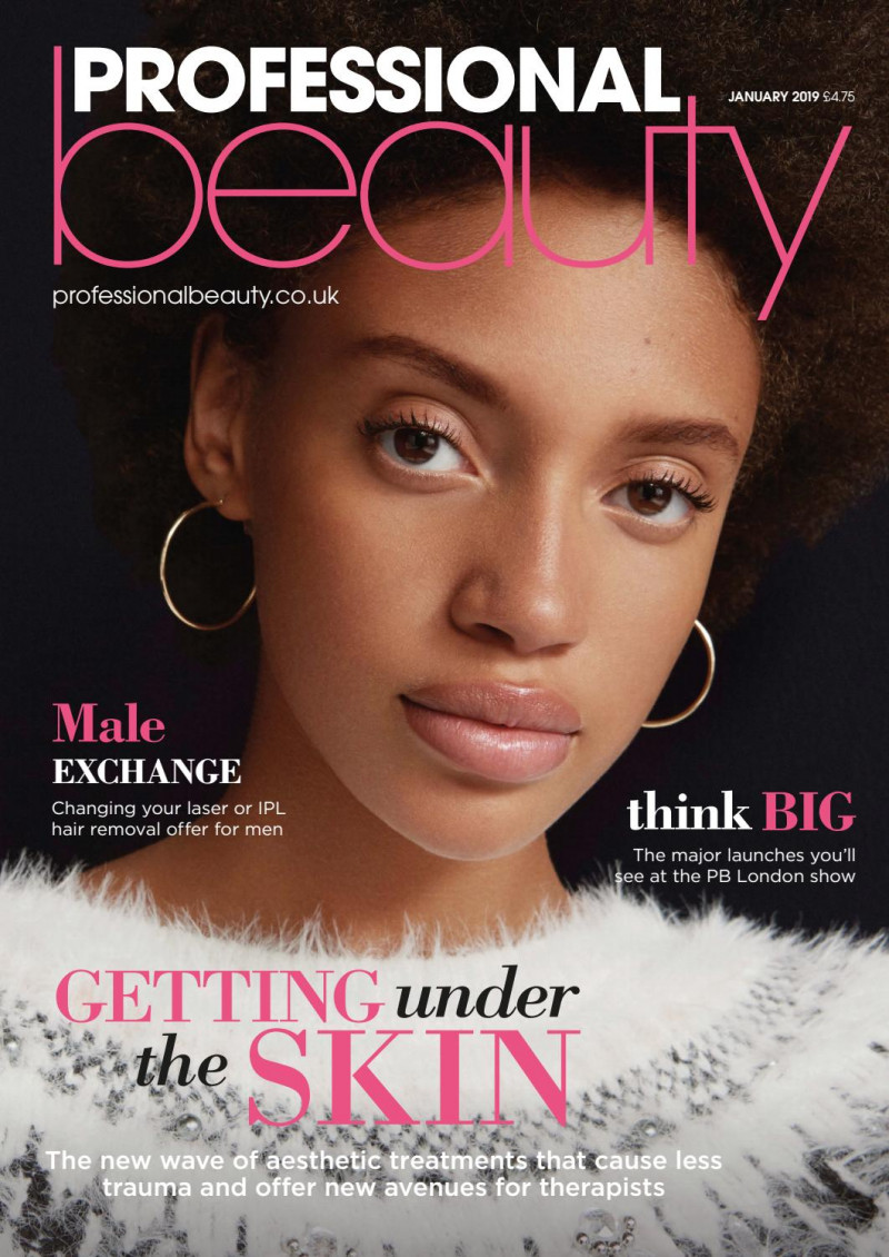  featured on the Professional Beauty UK cover from January 2019