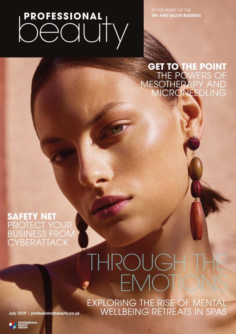  featured on the Professional Beauty UK cover from July 2019