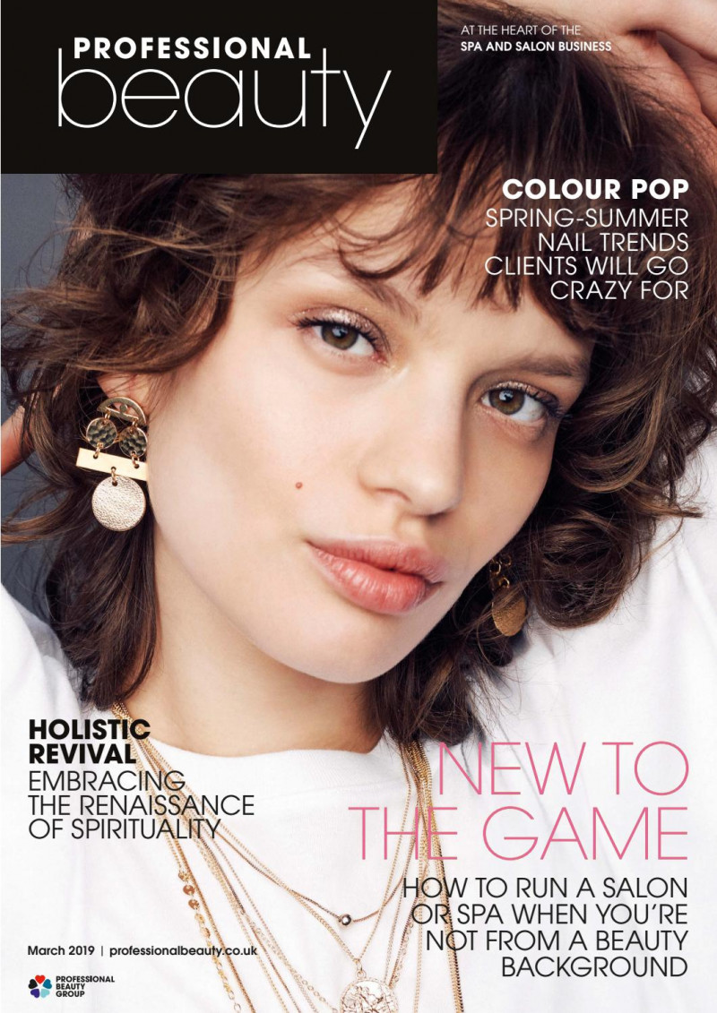  featured on the Professional Beauty UK cover from March 2019