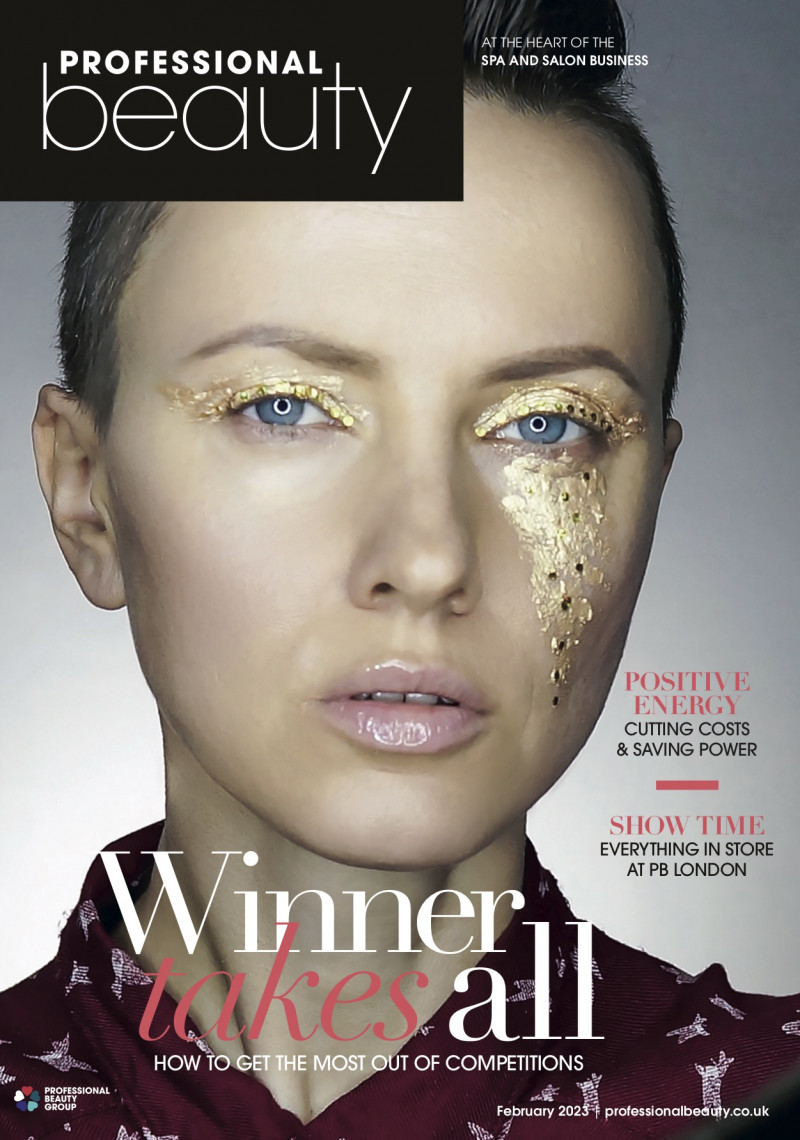  featured on the Professional Beauty UK cover from February 2023