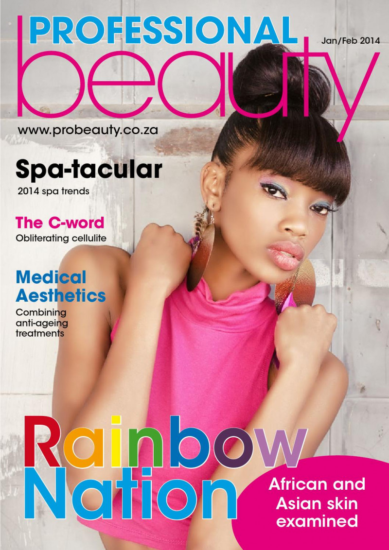  featured on the Professional Beauty South Africa cover from January 2014