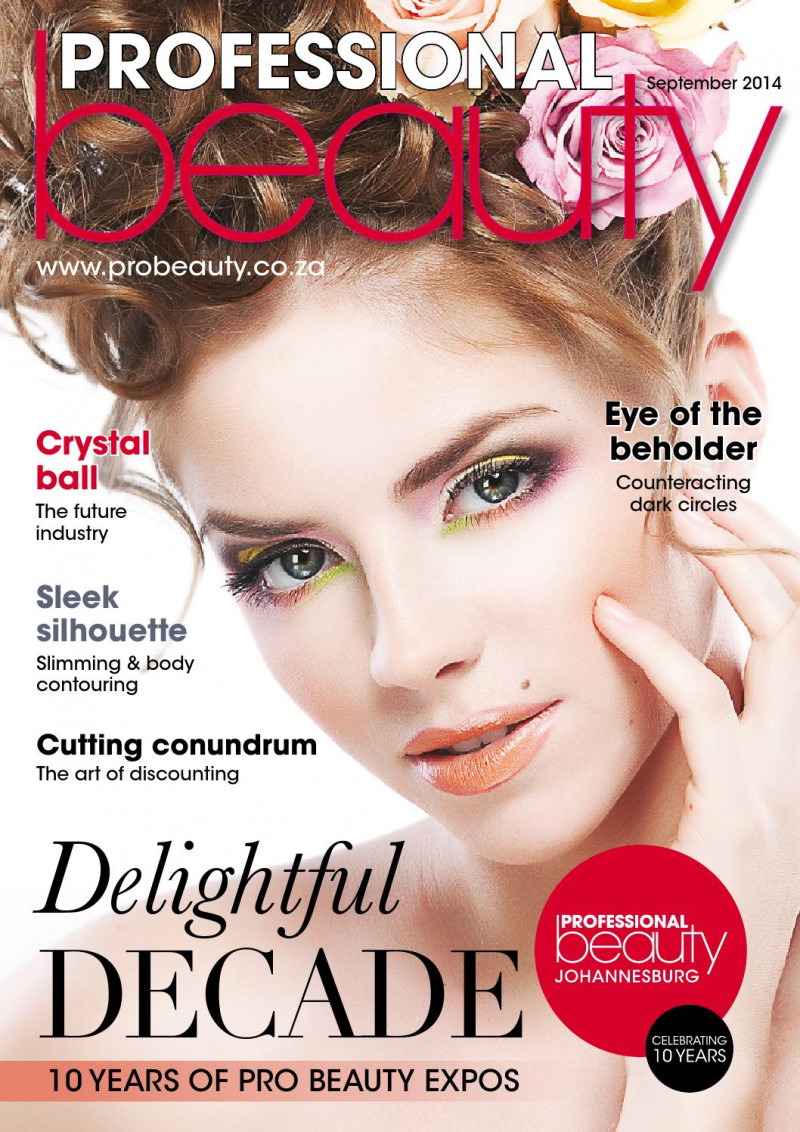  featured on the Professional Beauty South Africa cover from September 2014