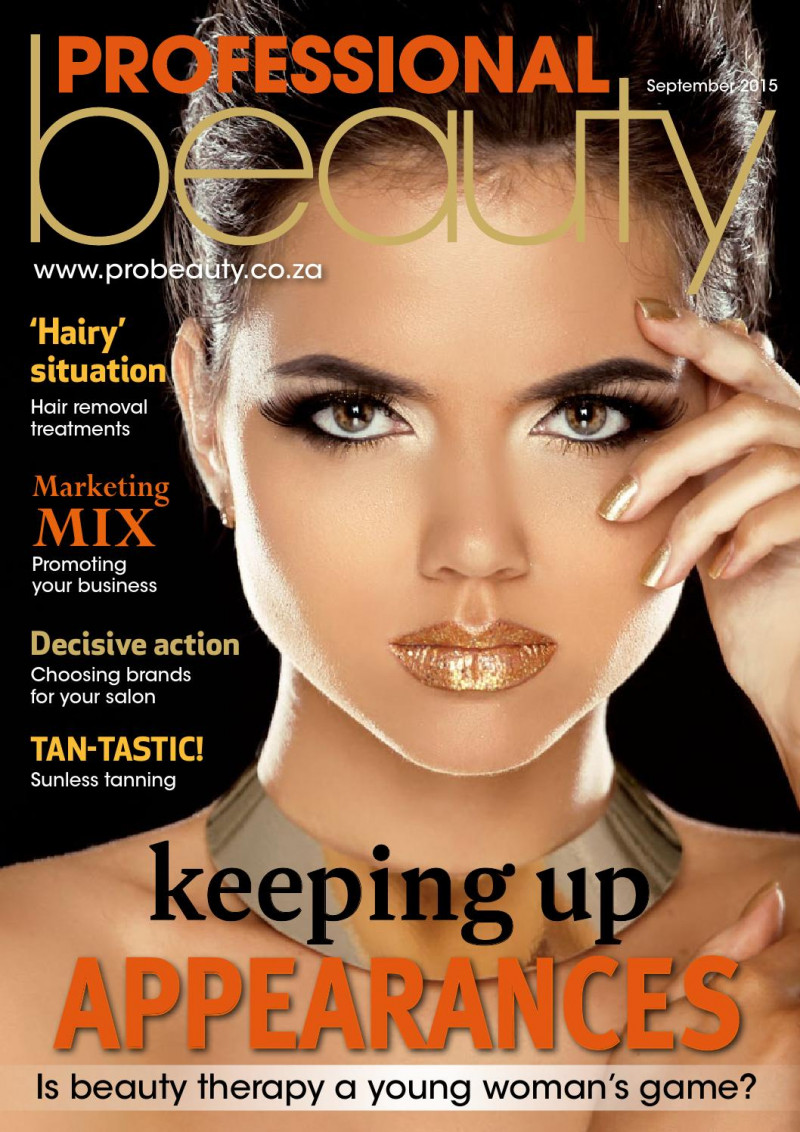  featured on the Professional Beauty South Africa cover from September 2015