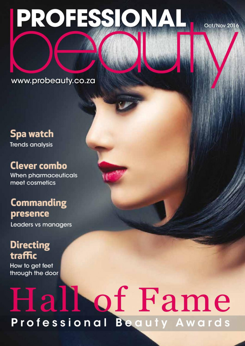  featured on the Professional Beauty South Africa cover from October 2016