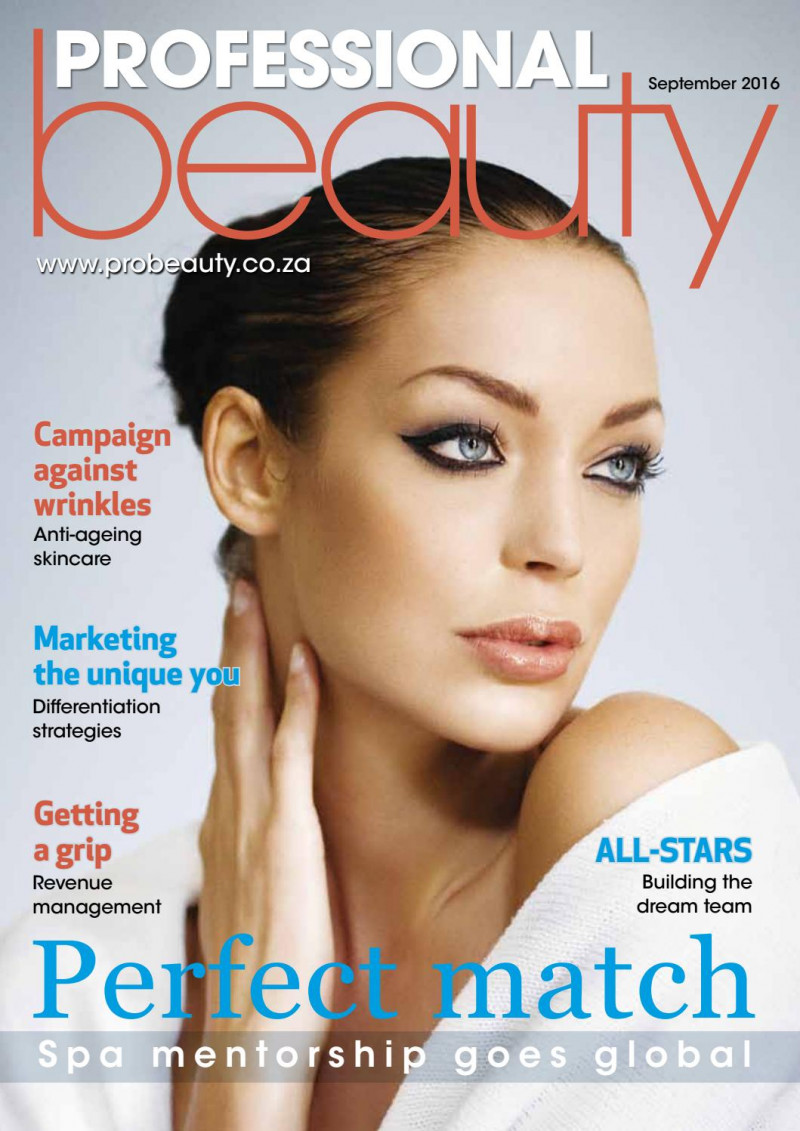  featured on the Professional Beauty South Africa cover from September 2016